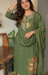 SunFlower Green Dress