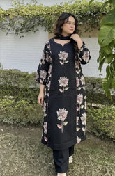 Black Printed Dress