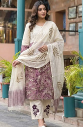 Cotton Flex With Dori and Miror Work Dress