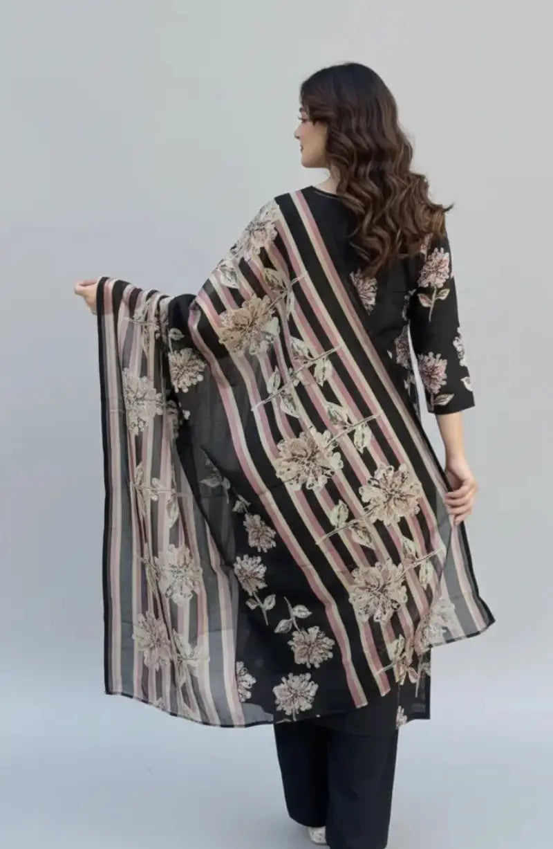 Black Printed Dress