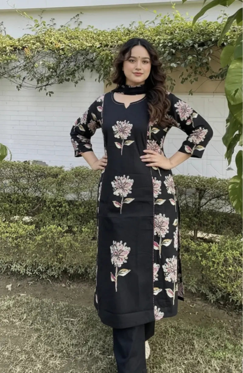 Black Printed Dress