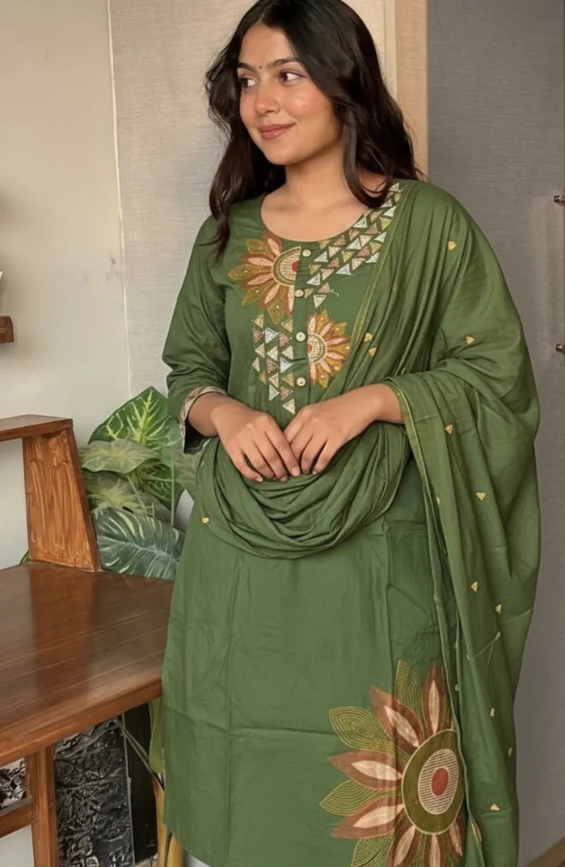 SunFlower Green Dress