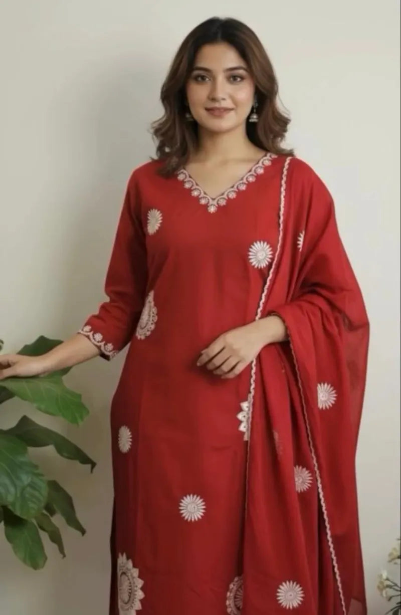 Mehroon Work Dress